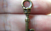 Accessories - 20 Pcs Of Antique Bronze Skeleton Key Charms Pendants 9x35mm A182