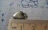 Accessories - 20 Pcs Of Antique Bronze Smooth Heart Charms 10x14mm A1499