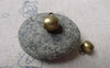 Accessories - 20 Pcs Of Antique Bronze Smooth Necklace Drum Bail Charms 8x12mm A6866