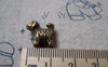 Accessories - 20 Pcs Of Antique Bronze Standing Dog Spacer Beads 12x13mm A5774