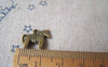 Accessories - 20 Pcs Of Antique Bronze Standing Horse Charms 12x14mm A4605