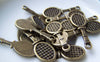 Accessories - 20 Pcs Of Antique Bronze Tennis Rackets Charms 10x28mm A1477