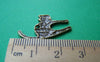 Accessories - 20 Pcs Of Antique Bronze Textured Angry Cat Charms 18x26mm A665