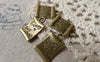 Accessories - 20 Pcs Of Antique Bronze Treasure Map Charms  9x19mm A6906