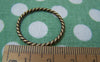 Accessories - 20 Pcs Of Antique Bronze Twisted Coiled Ring Connectors 26mm A431