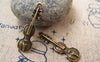 Accessories - 20 Pcs Of Antique Bronze Violin Charms 7x24mm A1691