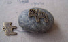Accessories - 20 Pcs Of Antique Bronze Zebra Horse Charms 17x20mm A3833