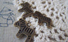 Accessories - 20 Pcs Of Antique Bronze Zebra Horse Charms 17x20mm A3833