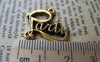 Accessories - 20 Pcs Of Antique Gold English Word Party Charms 19x20mm A1391