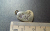 Accessories - 20 Pcs Of Antique Gold Flat Heart Charms 17mm A1354