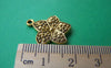 Accessories - 20 Pcs Of Antique Gold Flower Charms 18x21mm A674