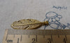 Accessories - 20 Pcs Of Antique Gold Lovely Feather Leaf Charms  9x30mm A6871