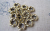 Accessories - 20 Pcs Of Antique Gold Lovely Twisted Coiled Ring 3x11mm A4484