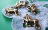 Accessories - 20 Pcs Of Antique Gold Unicorn Charms Pendants 17x24mm A3049
