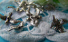 Accessories - 20 Pcs Of Antique Silver 3D Bird Spacer Beads Charms 10x17mm A838