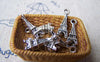 Accessories - 20 Pcs Of Antique Silver 3D Eiffel Tower Charms Pendants 6x15mm A1654