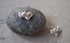 Accessories - 20 Pcs Of Antique Silver 3D Heart Wing Charms 14x14mm A5372