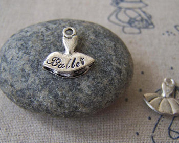 Accessories - 20 Pcs Of Antique Silver Ballet Dress Charms 15x16mm A585
