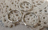 Accessories - 20 Pcs Of Antique Silver Bamboo Ring Charms 22mm A7502