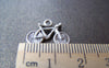 Accessories - 20 Pcs Of Antique Silver Bicycle Bike Charms  14x16mm A934