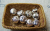 Accessories - 20 Pcs Of Antique Silver Buddha Head Beads Charms 7mm A5723