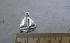 Accessories - 20 Pcs Of Antique Silver Catamaran Sailing Boat Charms 17x24mm A7729