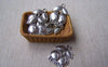Accessories - 20 Pcs Of Antique Silver Cheery Charms 15x20mm A1339