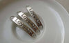 Accessories - 20 Pcs Of Antique Silver Curved Bracelet Connector Charms 6x38mm  A6196