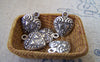 Accessories - 20 Pcs Of Antique Silver Double Heart Charms 12mm A2338