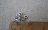 Accessories - 20 Pcs Of Antique Silver Double Heart Charms 12mm A2338