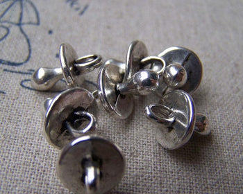Accessories - 20 Pcs Of Antique Silver Dummy Pacifier Soother Charms 10x14mm A850