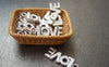 Accessories - 20 Pcs Of Antique Silver English Word Charms 7x17mm A3393