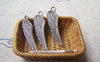 Accessories - 20 Pcs Of Antique Silver Feather Wing Charms 7x27mm A3039