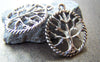Accessories - 20 Pcs Of Antique Silver Filigree Coiled Life Tree Ring Charms  21.5mm A1119