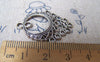 Accessories - 20 Pcs Of Antique Silver Filigree Drop Chandelier Earring Drops Pendant Charms 24x32mm A1064