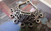 Accessories - 20 Pcs Of Antique Silver Filigree Earring Drop Pendants Charms 30x34mm A7396