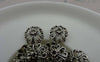 Accessories - 20 Pcs Of Antique Silver Filigree Flower Spacer Bead Caps 12mm A5927
