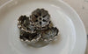Accessories - 20 Pcs Of Antique Silver Filigree Flower Spacer Bead Caps 7x20mm A6217
