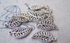 Accessories - 20 Pcs Of Antique Silver Filigree Leaf Charms  10x16mm A4162