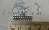 Accessories - 20 Pcs Of Antique Silver Five Loops Rectangular Connectors 13x22mm A6537