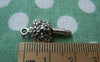 Accessories - 20 Pcs Of Antique Silver Flower Bouquet Charms Pendants 12x21mm A1686