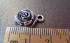 Accessories - 20 Pcs Of Antique Silver Flower Charms 12mm A1001