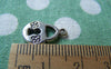 Accessories - 20 Pcs Of Antique Silver Flower Lock Charms Double Sided 10x13mm A1244