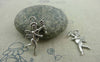 Accessories - 20 Pcs Of Antique Silver Flying Angel Charms Double Sided 14x24mm A1530