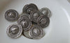 Accessories - 20 Pcs Of Antique Silver God Of Sun Face Charms Pendants 14.5mm A7035