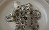 Accessories - 20 Pcs Of Antique Silver Halloween Chief Mask Charms 15x21mm A7460