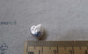 Accessories - 20 Pcs Of Antique Silver  Heart Beads 10x11mm Double Sided  A7569
