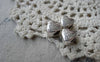 Accessories - 20 Pcs Of Antique Silver  Heart Beads 10x11mm Double Sided  A7569