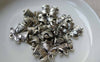 Accessories - 20 Pcs Of Antique Silver Jingle Bell Christmas Charms 15x17mm A5526