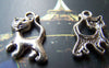 Accessories - 20 Pcs Of Antique Silver Kitten Cat Charms 15x22mm A1146